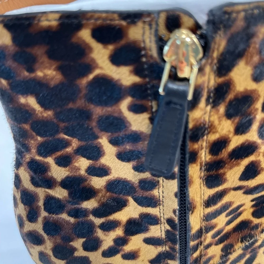 Tory Burch | NWT | Lila Ankle Boots | Leopard Calf Hair | 7.5